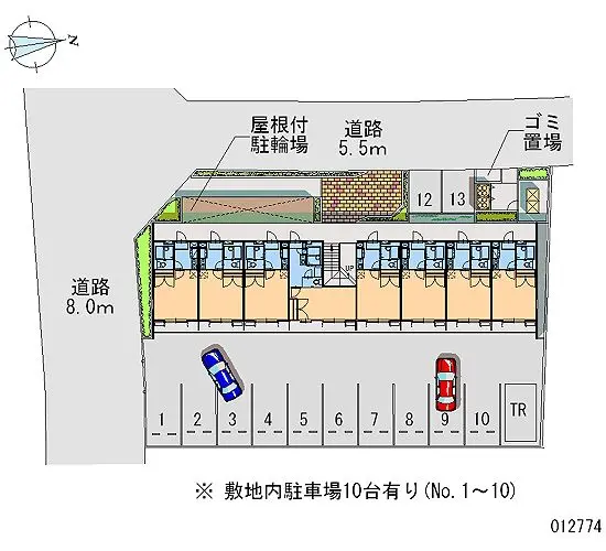 ★手数料０円★羽曳野市向野　月極駐車場（LP）